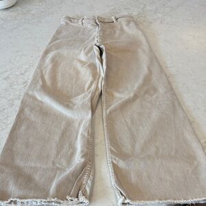Zara Light Tan Denim Pants